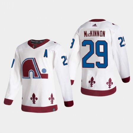 Pánské Hokejový Dres Colorado Avalanche Dresy Nathan MacKinnon 29 2020-21 Reverse Retro Authentic